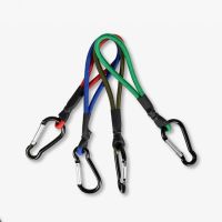 Carabiner Lanyard Sturdy Heavy Duty Carabiner Elastic Cord Elastic Cord Buckle Climbing Accessories Camping Accessories