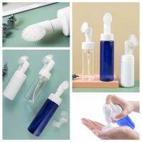 1 x Portable With Wash Brush Silicone Container Bag Cleanser Holder Separate Bottling Facial Cleanser Foaming Bottle Cleansing Milk Beater Refillable