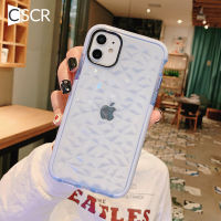 CSCR เคสโทรศัพท์โปร่งใสสีลูกอมสำหรับ iPhone 15 14 13 12 11 Pro Max XR X 7 8 Plus ซิลิโคนใสปลอกอ่อนฝาครอบใสกันกระแทก