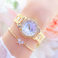 Watch Women luxury brand 2020 Fashion Rose Gold Diamond Crystal Ladies Watches Rhinestone wristwatch women Bayan Kol Saati