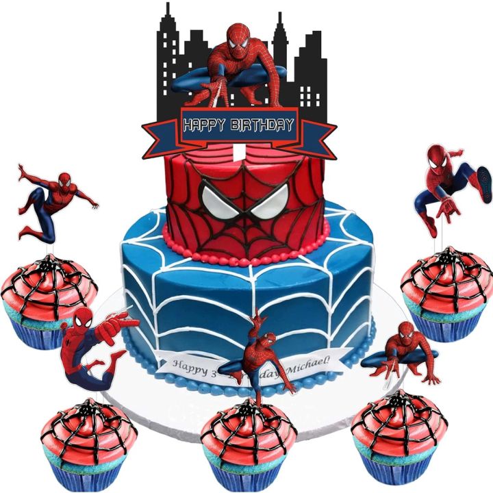 Spiderman cake for girl D18cm . For info pricelist & order please WhatsApp  08111101840 . #tintjeucookies #cakeshopbogor #onlinecakebogor… | Instagram