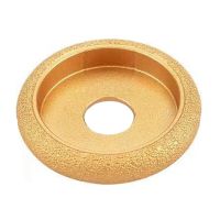 1 Piece Stone Edging Wheel Grinding Wheel 75Mm Angle Grinder Edging Wheel Brazing Roman Slotted Granite Marble Brazed Diamond Angle Grinder Grinding Head 15Mm