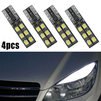 【CW】4/8pcs Car Lights 12V 6000K White Error Free Eyebrow Bulb For Mercedes-Benz W204 C300 C350 T10-12SMD-2835 Turn Signal