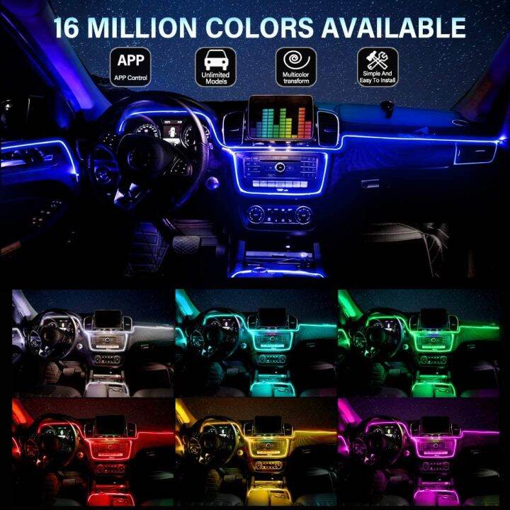 nlpearl-led-car-interior-decorative-light-strip-rgb-flexible-el-wire-by-app-control-automobile-atmosphere-lamp-neon-light-strip