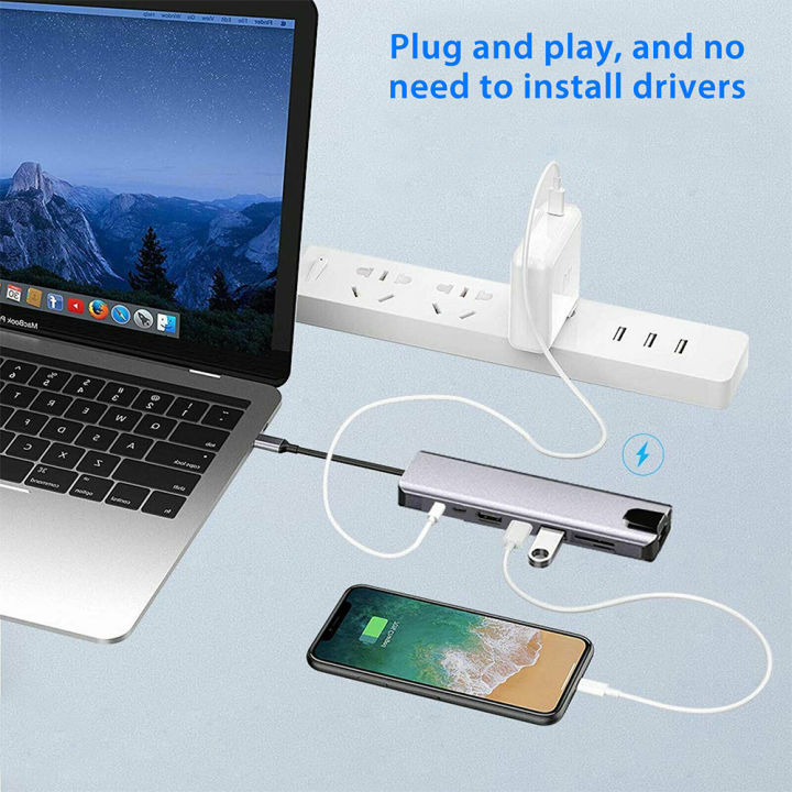 8in1-multiport-type-c-to-87w-pd-fast-charge-usb-c-4k-hdmi-compatible-adapter-rj45-fast-ethernet-tf-sd-usb-3-0-hub-for-macbook