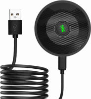 YicoGomo USB Conference Microphone - 360° Omnidirectional Stereo/One-Key Mute/Plug &amp; Play - Compatible Mac OS/Windows for Zoom/Skype, Video Meeting, Gaming, Chatting (Conference Mic)