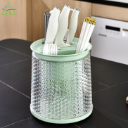 KS Kitchen rotary knife holder, multi-functional integrated plastic knife