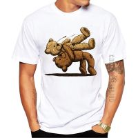 Cotton Bear Hug Men Tshirt Funny Vintage Toy Bear Printed Graphic Tshirt Hipster