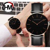 สายหนัง Convas Business Classic Quartz ขนาด40มม.,นาฬิกากันน้ำชาย30เมตรทำจากหนังแข็งแรงทนทานแข็งแรงทนทาน