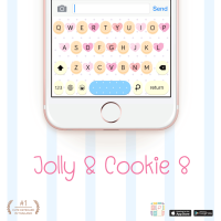 Jolly &amp; Cookie 8 Keyboard Theme⎮(E-Voucher) for Pastel Keyboard App