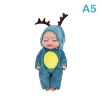 [Kateva] COD ตุ๊กตาเด็กสัตว์น่ารัก3.5นิ้ว Deer/Bee/Bear Sleep Baby จำลอง Reborn Doll Toy