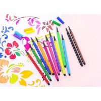 สีเมจิ ปากกาสีน้ำ ระบายสี6และ12แท่ง สีวาดรูปสำหรับเด็ก ไฮไลท์