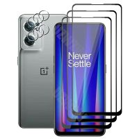 [2023ใหม่] (3 + 3) สำหรับ OnePlus Nord CE 2 5G (3Pcs) ปกป้องหน้าจอแก้วกระจกนิรภัยป้องกันทุกสัดส่วน &amp; (3Pcs) ฟิล์มป้องกันเลนส์กล้องถ่ายรูป