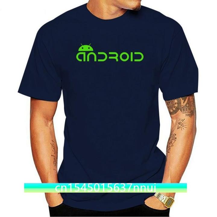android-logo-tee-shirt-computer-geek-tee-quality-t-shirt-men-creative-mans-silk-screen
