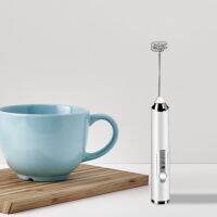 Electric Milk Frother Mixer Wireless Coffee Milk Drink Egg Mixer Household Rechargeable 3 Speeds Stainless Steel Kitchen Gadgets