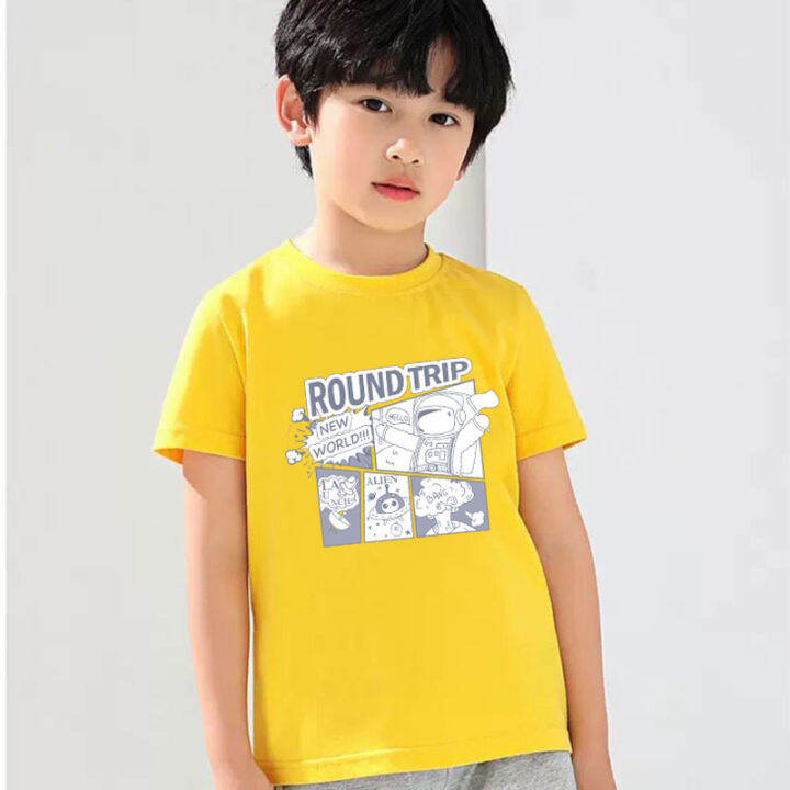 k-2179เสื้อยืดแขนสั้นเด็กลายการ์ตูนน่ารัก-ผ้านุ่มใส่สบาย-ลายเยอะ-สีครบ-ไซส์ครบ-ปลีก-ส่ง