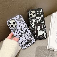 Tify【 Olivia Rodrigo เคสซิลิโคน TPU เหลวนิ่ม,เคสมือถือสีดำลายกิ่งก้านผีเสื้อสำหรับ13 Pro Max 12 11 Pro Max XR X XS MAX 7/8 Plus ฝาครอบกันกระแทกคุณภาพสูง