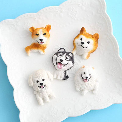 5cavity Puppy Dogs fondant Mold Shiba Inu Corgi ตุ๊กตาหมีสุนัข Samoyed Husky ซิลิโคนช็อกโกแลต Candy gumpaste sugarcraft Mold