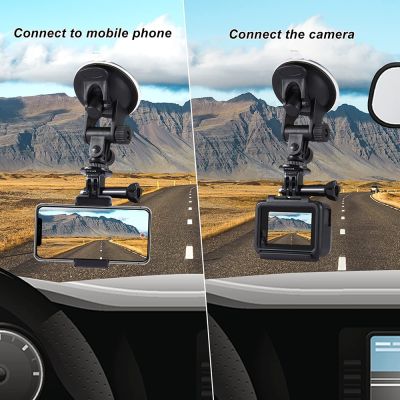 ที่ยึดกระจกรถยนต์ฮีโร่ขายึดกล้องโกโปรจุกดูด11 10 9 8 7 6 5 4 DJI OSMO กล้องแอคชั่นแคมเมราสำหรับสมาร์ทโฟน