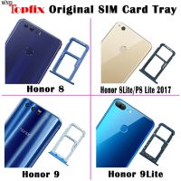 สำหรับ Huawei Honor 9ซิมการ์ดที่ใส่ถาด Micro Honor 8ช่อง Sd อะแดปเตอร์เต้าเสียบสำหรับ Huawei Honor 9 Lite Sim ชิ้นส่วนถาดใส่ซิม