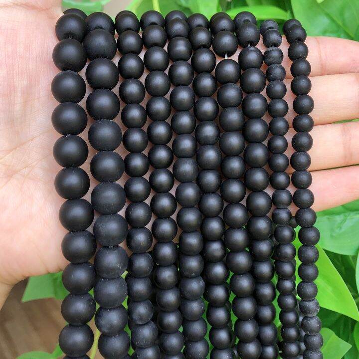 natural-stone-black-matte-onyx-agates-round-beads-frost-dull-polish-agat-beads-for-jewelry-making-15-5-inches-4-6-8-10-12mm