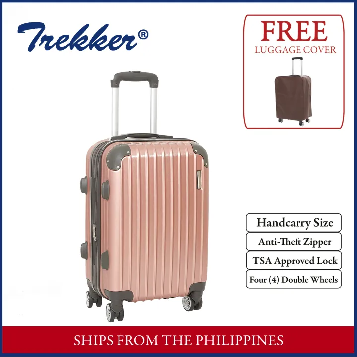 Trekker TK204ZTE Rose Gold Small (20 Inch) Expandable Luggage with TSA