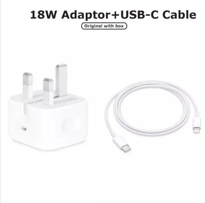 Iphone Apple 18W PD FAST CHARGING USB C TO Lightning Cable And Adapter Lazada