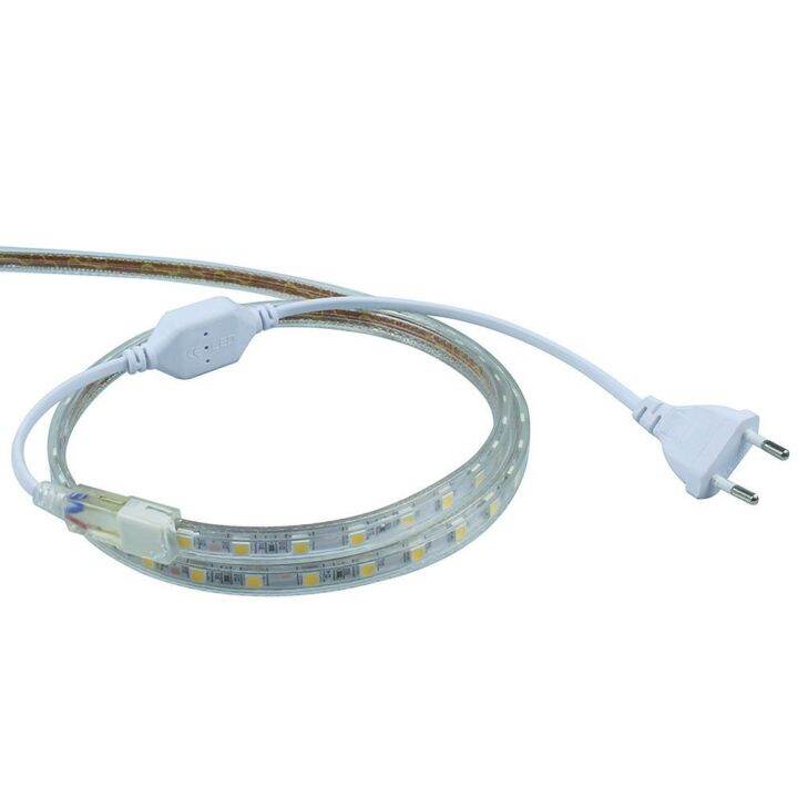 cw-waterproof-smd-5050-led-tape-ac220v-warm-white-flexible-strip-60-leds-meter-outdoor-garden-lighting-with-eu-power-plug