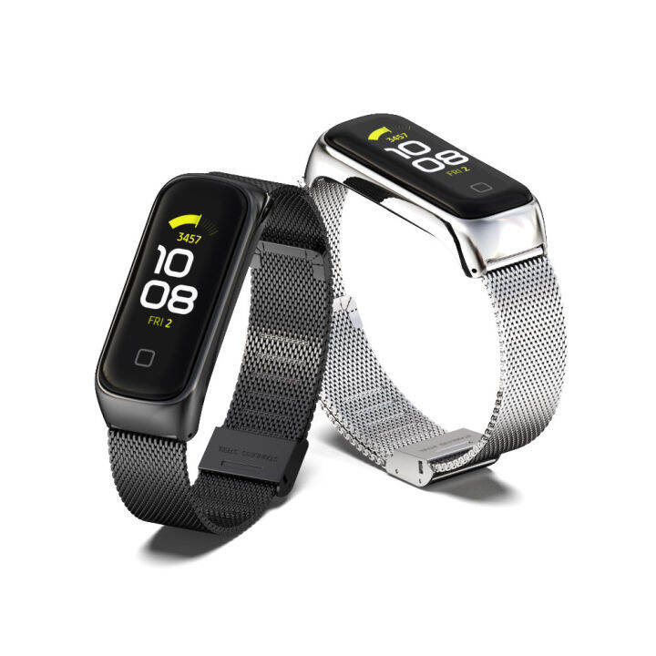 สายนาฬิกาสำหรับ Samsung Galaxy Fit 2โลหะสร้อยข้อมือสแตนเลสเปลี่ยน