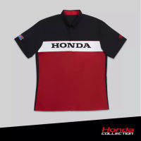 [Collection 2022] เสื้อโปโลฮอนด้า สีแดง-ดำ HONDA POLO 08