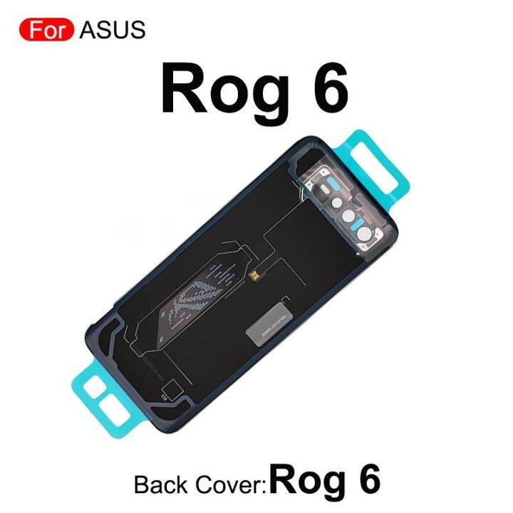 1ชิ้นสำหรับ-asus-rog-phone-6-rog6สีเทาสีดำสีขาวกรอบด้านหลังฝาหลังอะไหล่ทดแทน