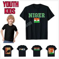 2023 new100 Cotton Youth Kids Nigerien Flag Niger Pride T-Shirt For Children T Shirt Family Tops 100 Cotton Boy Girl Tee