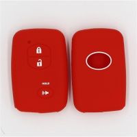 ✌㍿﹍ KAPU Silicone Key Case Cover For Toyota Avensis Camry Corolla Prado Rav4 Kluger Yaris Keyless Fob Shell Skin Holder Protector