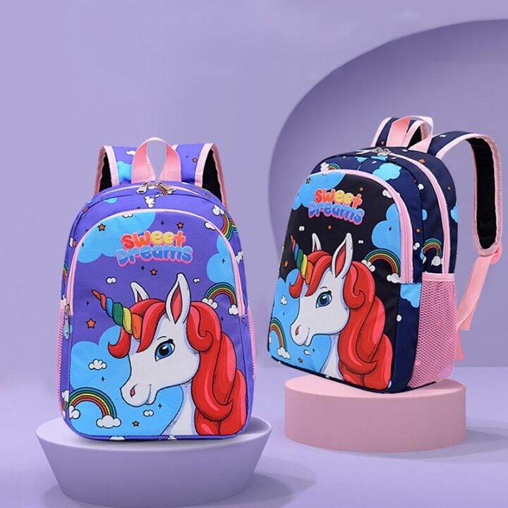 sillmer-2022-trend-girl-unicorn-schoolbags-ขนาดใหญ่ความจุกระเป๋าเป้สะพายหลังการ์ตูนโรงเรียนอนุบาลกระเป๋าเป้สะพายหลังโรงเรียนประถม-kawaii-กระเป๋าเด็ก