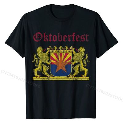 Oktoberfest Arizona Bavaria German T-Shirt Cotton Student T Shirt Printing Tops Shirts Oversized Casual