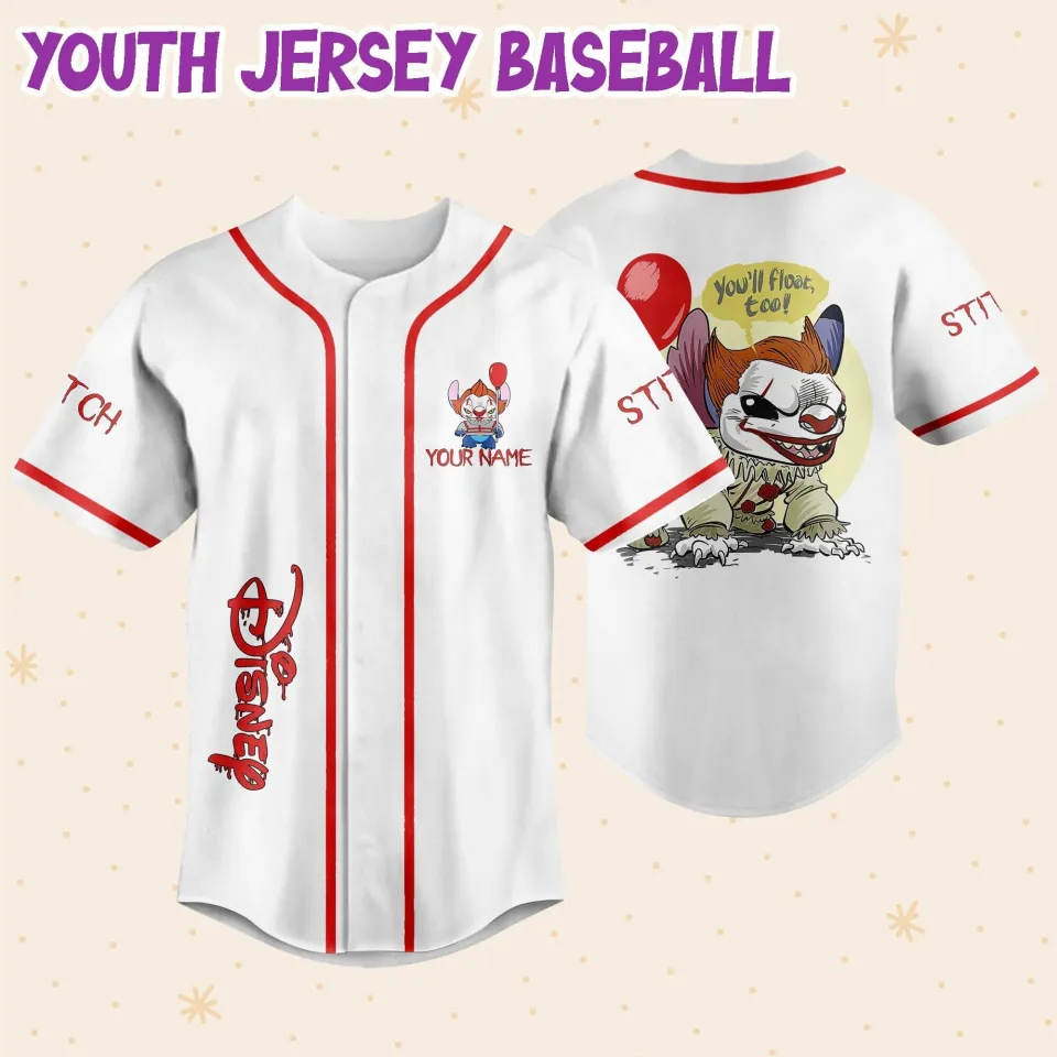 Disney Mickey baseball shirt 3D casual T-shirt men and women can wear  Disney custom name Baseball shirt - AliExpress