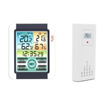 Weather Stations Wireless Indoor Outdoor Thermometer Home Weather Station Color Hygrometer Alarm Clock With Transmitter