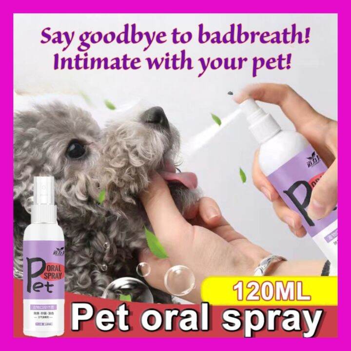 Tartar Remover 120ml Pet Teeth Cleaner Spray Mouth spray for Bad breath