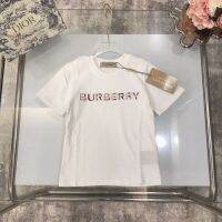 Burberry∮ เสื้อผ้าเด็ก2022ฤดูร้อนฤดูร้อนแฟชั่นใหม่