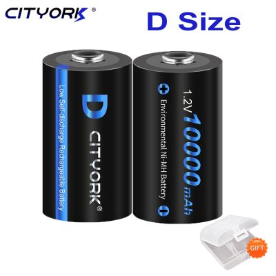 CITYORK 1.2V ni-mh D size Rechargeable Battery D 10000mAh nimh High Capacity Current Batteries d type battery For Gas Stove [ Hot sell ] vwne19