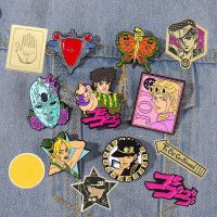 【DT】hot！ Jojos Bizarre Adventure Pin for Cartoon Anime Brooches Lapel Badges Metal Enamel Jewelry Fans