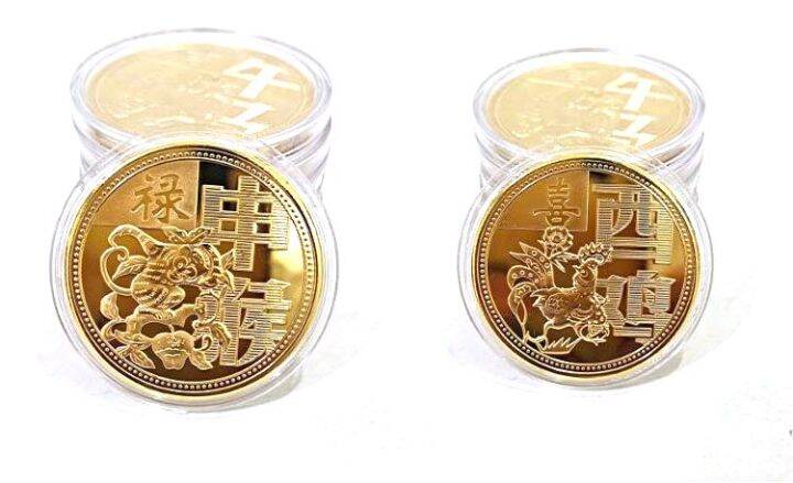 2022-chinese-new-year-year-zodiac-commemorative-coin-year-of-tiger-collectibles-gold-coin-decorative-medallion-souvenir-crafts