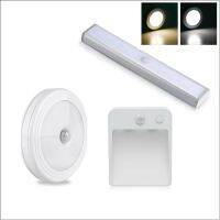 PIR Motion Sensor LED Night Light Kitchen Wall Lamp Movement Detect cupboard closet stairs pathway bedroom Lighting white