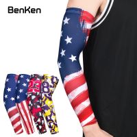 BenKen Sports Arm Compression Sleeve Basketball Elbow Pad Fitness Armguards Summer Running UV Protection Unisex Arm Warmer