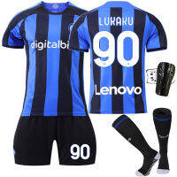 F.C. Internazionale Milanos 2223 Home No. 90 Lukakus No. 10 Lautaros No. 9 Džekos เสื้อแข่งฟุตบอลชุดสำหรับผู้ใหญ่ Jersey 0000