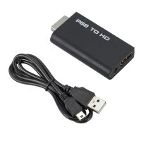 PS2 to HDMI-Compatible 480i/480p/576i Audio Video Converter HDTV Adapter Monitor Adapter Protector Display Connector Accessory