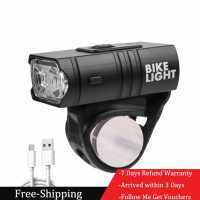 [มาถึงภายใน 3 วัน]LED Bicycle Light 10W 800LM 6 Modes USB Rechargeable MTB Front Lamp[คืนสินค้าได้ภายใน 7 วัน]