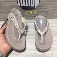 รองเท้าแตะผู้หญิง ฟิบฟอบ หนีบ (สีครีม) Fit Flop sandals