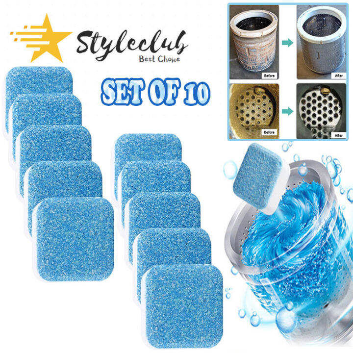 10PCS Cleaning Tablets Washing Machine Tank Cleaner Washer