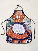 Hot Body Print Waterproof Apron Sexy Oil-proof Bib Apron Womens Kitchen Clothing Aprons